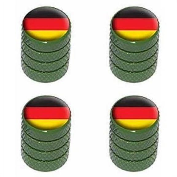 German Flag Germany BMW Tire Rim Wheel Aluminum Valve Stem Caps, Multiple Colors