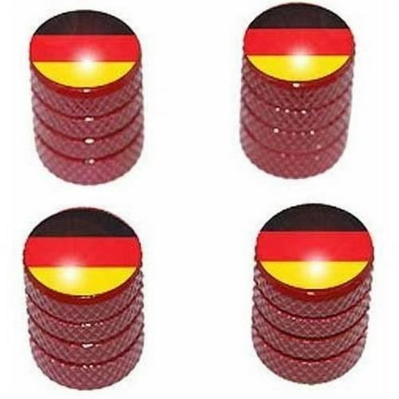 German Flag Germany BMW Tire Rim Wheel Aluminum Valve Stem Caps, Multiple Colors