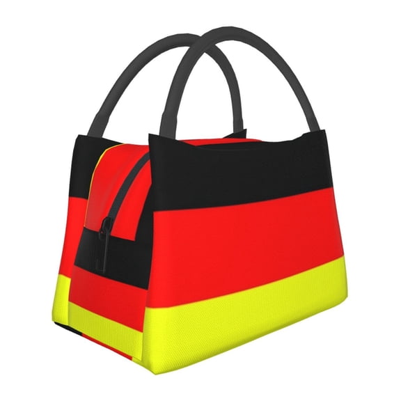 German Flag Germany Lunch Bag Reusable Insulated Lunch Tote Cooler Box For Women Men