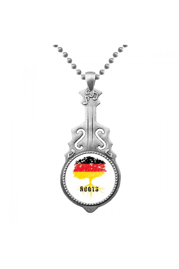 German Flag Root Faly Art Deco Fashion Pendant Jewelry Music Guitar Torque Hangtag
