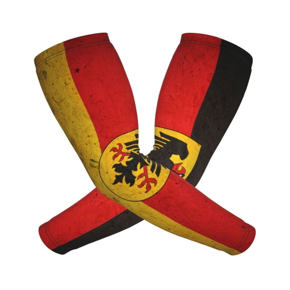 German Flag With The German Compression Sports Arm Sleeve Baseball Football Basketball For Men And Women