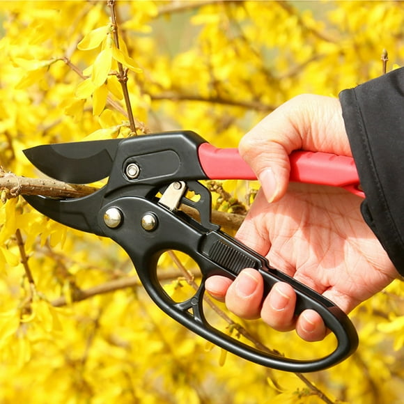 German Garden Pruners Ratcheting Pruning Shears 3X Easier Cutting for Roses Flowers Trees Live Plants 8oz Ergonomic Handle with Safety Lock 1 Pack