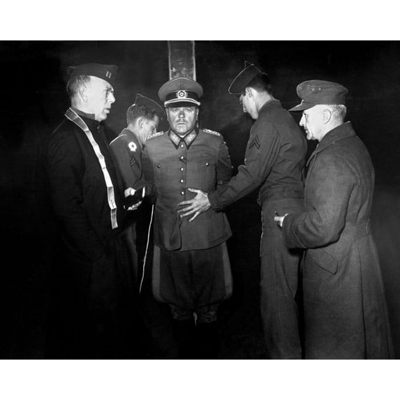 German Gen. Anton Dostler Tied To A Stake Before His Execution On Dec. 1 History (24 x 18)