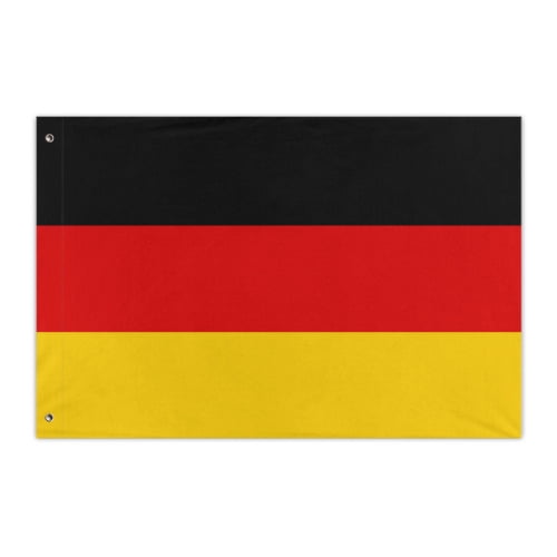 German Germany Flag 3x2 Ft Outdoor Double Sided German Country Flag Polyester Cloth with 2 Brass Grommets
