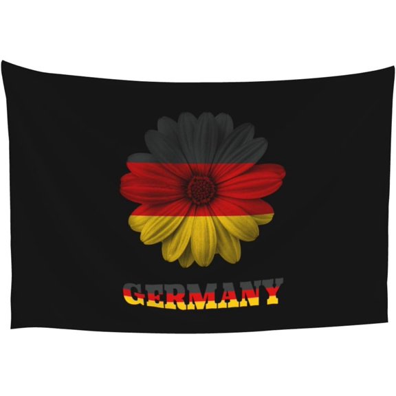 German Germany National Pride Sunflower Daisy Tapestry Wall Hanging Large 60x40 Inches for Bedroom and Living Room Soft Durable Fabric Nature Tapestry Easy to Hang Indoor Outdoor Decor