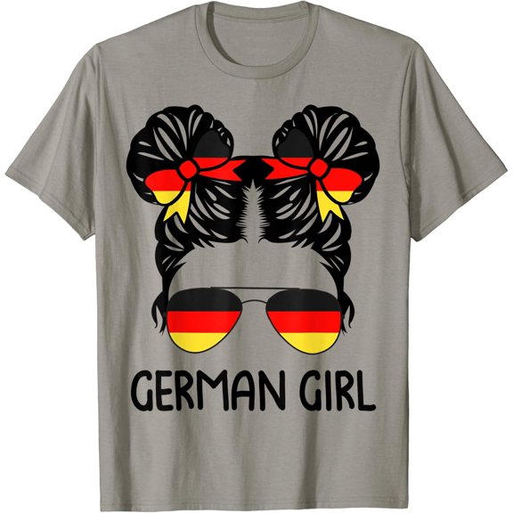 German Girl Messy Hair Germany Pride Holiday Tee