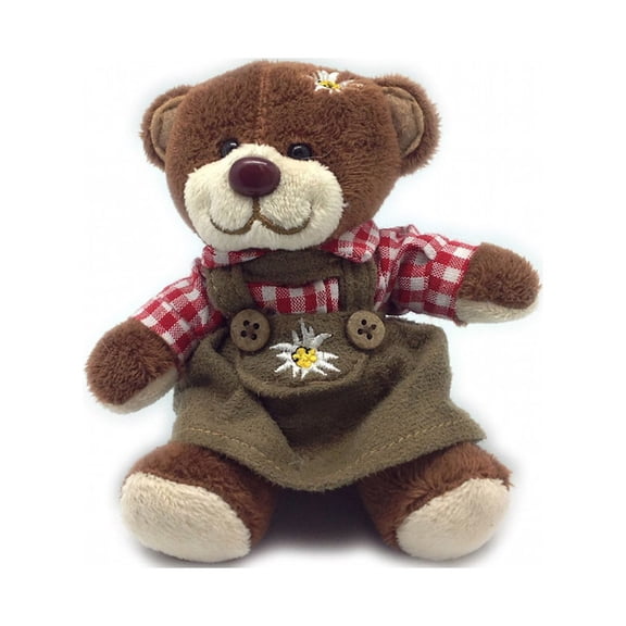 German Girl Teddy Bear w/ Red Shirt