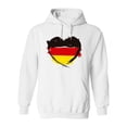 thumbnail image 1 of German Heart Flag Hoodie Women -Image by Shutterstock, Female Medium, 1 of 4