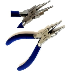 German Heavy Duty Bail Making Pliers,6 IN 1 Wire Looping Forming Pliers, BIG SIZE LOOPING PLIERS 13,16 & 20MM,SMALL LOOPING PLIER, 5, 7,10MM Anti Slip comfort grip handle