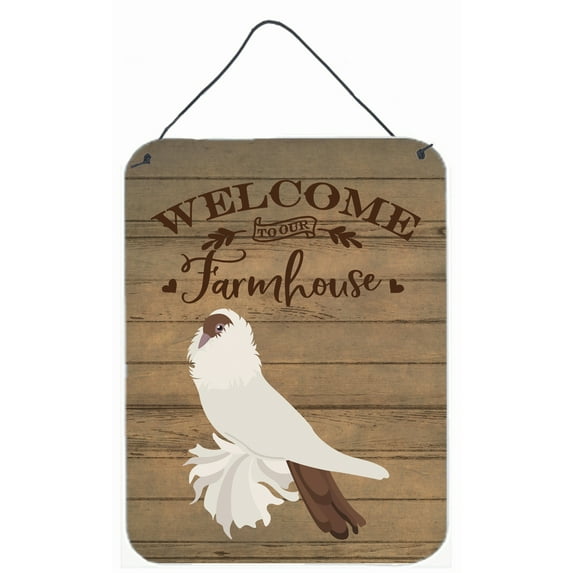 German Helmet Pigeon Welcome Wall or Door Hanging Prints