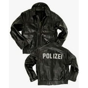 German Leather Police Jacket Deutsch Polizei Lederjacke