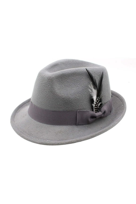 German Oktoberfest Fedora Hat With Classic Feather For Parties And Outdoor Festival Events