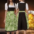 thumbnail image 1 of German Oktoberfest Women's Laced Half Apron Bavarian Traditional Cosplay For Party Dress Up, 1 of 8