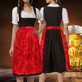 thumbnail image 1 of German Oktoberfest Women's Laced Half Apron Bavarian Traditional Cosplay For Party Dress Up, 1 of 8