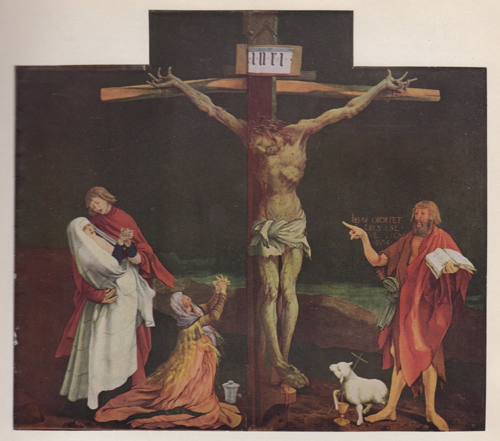 German Painting Isenheim Altarpiece c1515 Canvas Art - Matthias Gr???newald (18 x 24)