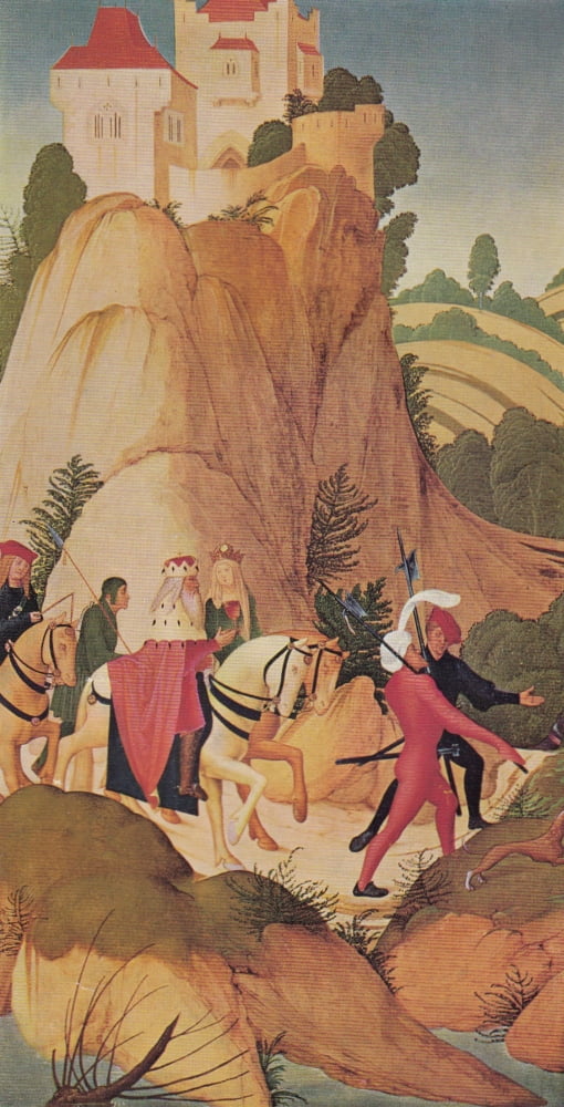 German Painting St Leopold goes hunting 1507 Canvas Art - Rueland Frueauf (18 x 24)