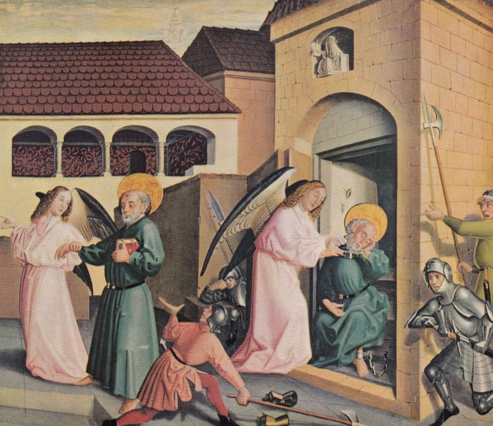 German Painting The Deliverance of St Peter 1444 Canvas Art - Konrad Witz (24 x 36)