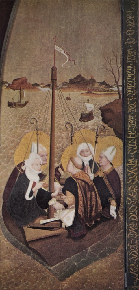 German Painting The Passage of the Saints 1431 Canvas Art - Lukas Moser (24 x 36)