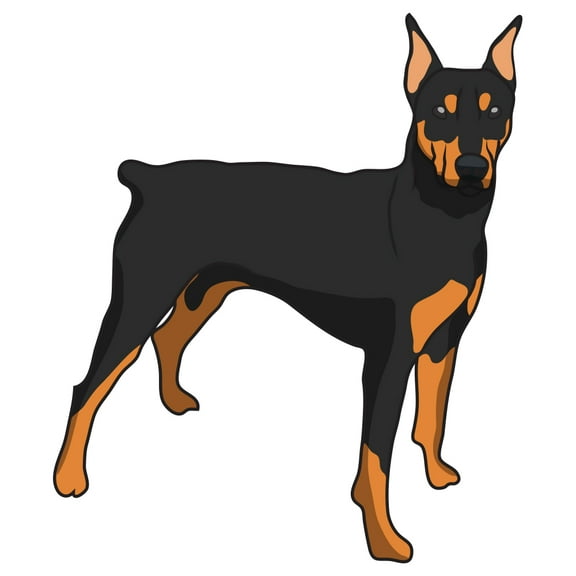 German Pinscher Decal | Indoor/Outdoor | Dog Lover Super Cute Sticker for SUV Windows, Dorm Rooms, Bedroom, Offices | SignMission personalized gift | 36"