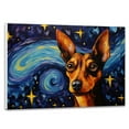 thumbnail image 1 of German Pinscher Dog Canvas Van Gogh Starry Night Wall Art Gifts Canvas Wall Art Frame Music Artist Customized Canvas Framed Photo Art Work For The Bedroom(Gifts For Dog Lover ), 1 of 6