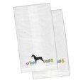 thumbnail image 1 of German Pinscher Easter White Embroidered Plush Hand Towel Set of 2, 1 of 1