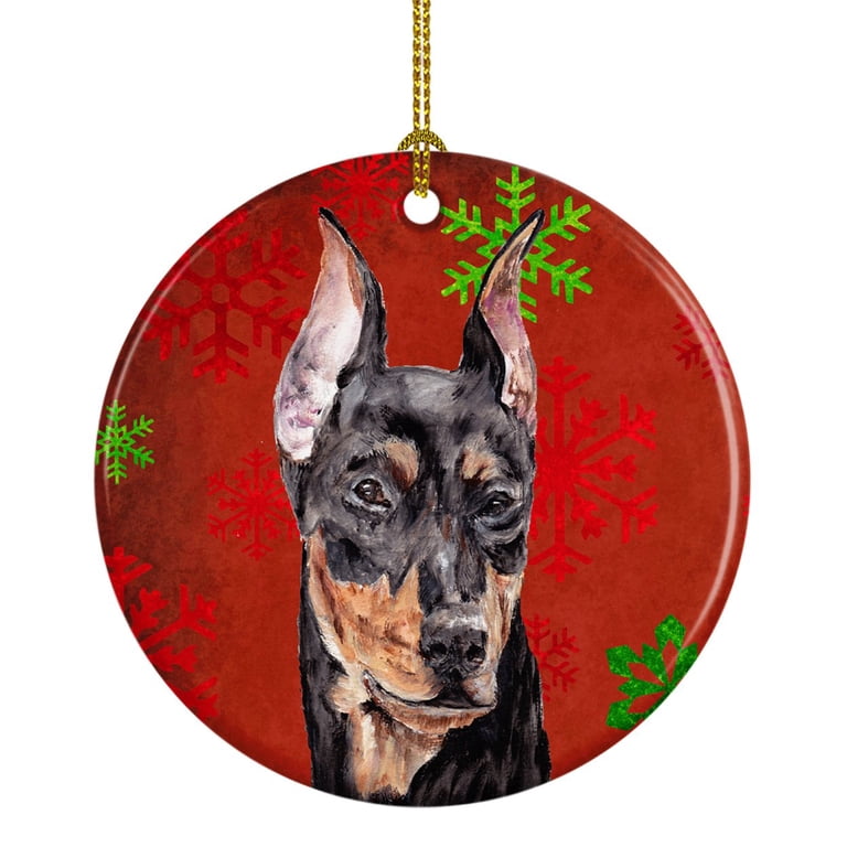 Carolines Treasures SC9588CO1 Boykin Spaniel Red Snowflakes Holiday Ceramic Ornament 3 in multicolor - Walmart Supplies