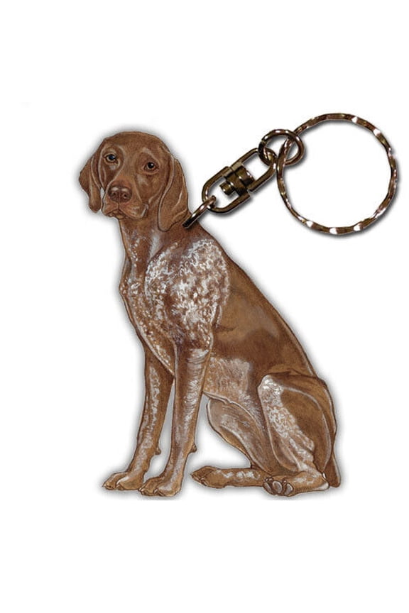 German Pointer Keychain, Souvenir Key Holder, Dog Charm Tag, Pet Key Rings Craft Ornaments, Wooden Die-Cut