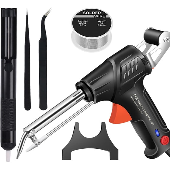 German-Precision Internally Heated Industrial Welding Tools, 2026 New Precision Welder Machine, Multi-Function Soldering Iron & Welding Gun for Cutting, Welding, Rust Removal (black-5)