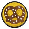 thumbnail image 1 of German Pretzel with Salt Applique Multi-Color Embroidered Hook & Loop Patch - 3.5 Inch Large, 1 of 5