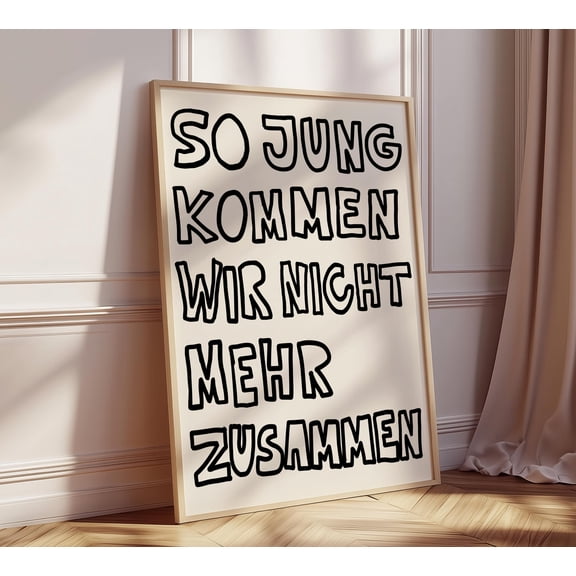 German Quote Poster Saying Poster Bath , Poster Print Only