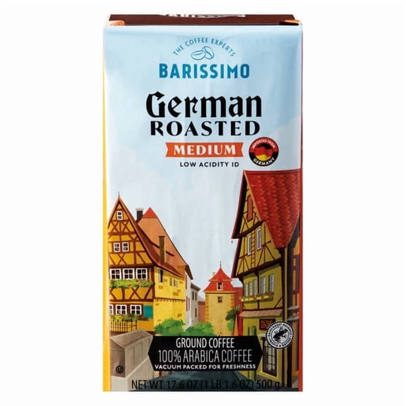 Barissimo German Roasted Medium Ground Coffee, 17.6 oz - Pack of 2