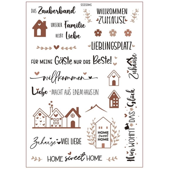 German Rub On Sticker Water Transfer Candle Sticker for Candle Ceramic Cup Glassware Wood Furniture Art Craft Decoration