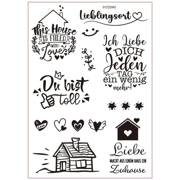 German Rub On Sticker Water Transfer Candle Sticker for Candle Ceramic Cup Glassware Wood Furniture Art Craft Decoration