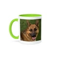thumbnail image 1 of 3dRose, German Shepard, 15oz Two-Tone Green Mug, 1 of 7