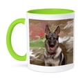 thumbnail image 1 of 3dRose, German Shepherd, 11oz Two-Tone Green Mug, 1 of 7