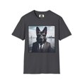 thumbnail image 1 of German Shepherd Agent Dog Single Image of Dog Unisex Softstyle T-Shirt, 1 of 11