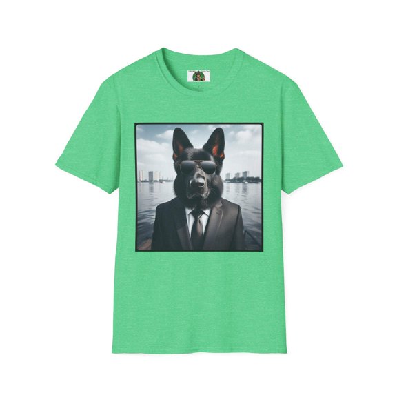 German Shepherd Agent Dog Single Image of Dog Unisex Softstyle T-Shirt