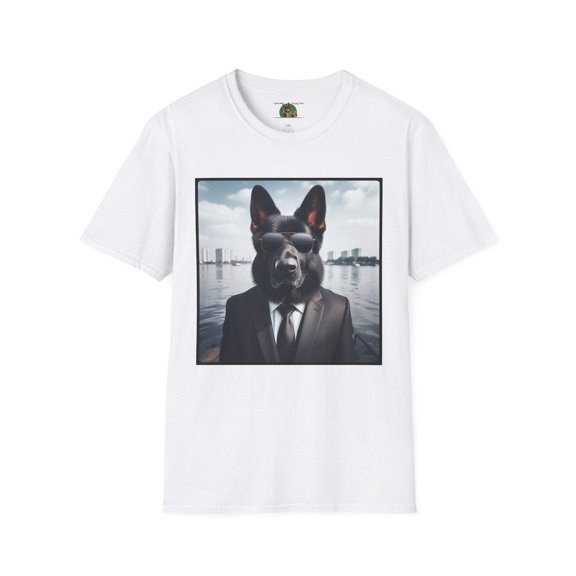 German Shepherd Agent Dog Single Image of Dog Unisex Softstyle T-Shirt
