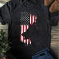 German Shepherd American Flag Shirt USA Patriotic Dog Gift TShirt