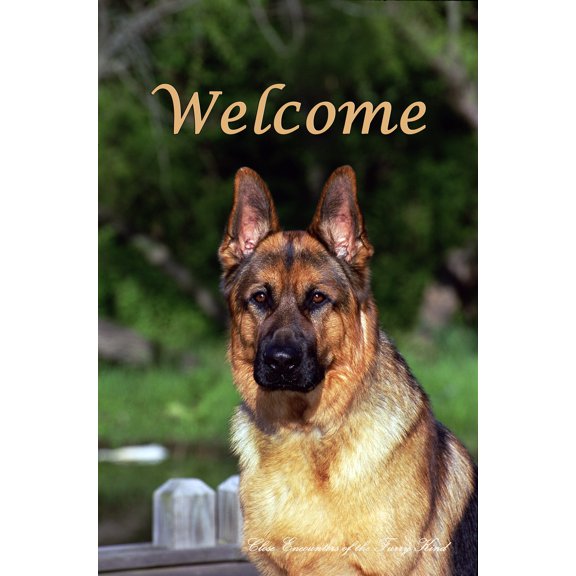 German Shepherd - Best of Breed CEFK Welcome Photo House Flag