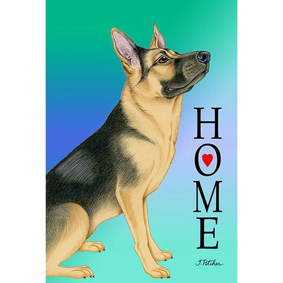 German Shepherd - Best of Breed Home Design House Flag