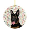 thumbnail image 1 of German Shepherd Bicolor Christmas Ceramic Ornament 2.8 in x 2.8 in, 1 of 3