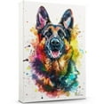 thumbnail image 1 of German Shepherd Canvas Wall Art, Modern Cute Colorful German Shepherd Canvas Dog Art Pictures Wall Decor for Kids Bedroom Decoration Unframed 8x12 inches, 1 of 5