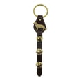 thumbnail image 1 of German Shepherd Charm Dark Brown Leather Sleigh Bell Door Hanger Made in USA, 1 of 5