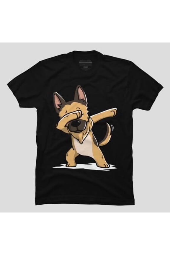 German Shepherd Dabbing Dog Dab Dance Move, H32373 T-Shirt, for Men and Women, Up to Size 5XL