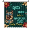 thumbnail image 1 of German Shepherd Dad Like a Regular Dad Only Cooler Happy Father's Day Shower Curtain Alsatian Dog Lover Gifts Waterproof Bathroom Bathtub Curtain - 02007, 1 of 5