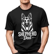 German Shepherd Dad Shirt, Dog Owner Gift, GSD Lover T-Shirt, Proud Pet Father Apparel, Best Dog Dad Ever Tee