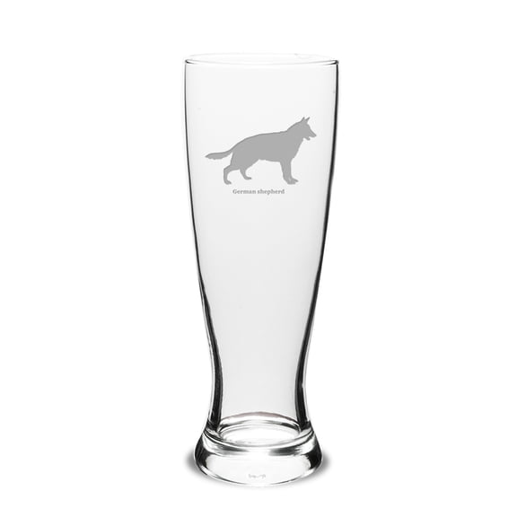 German Shepherd Deep Etched 23 oz University Beer Pilsner
