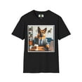 thumbnail image 1 of German Shepherd Dog "A Day at the Office" Unisex Softstyle T-Shirt, 1 of 10