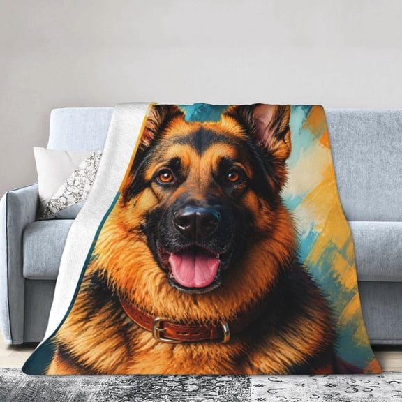 German Shepherd Dog Blanket Gift for Dog Lovers Home Decor and Pet Lovers 50x40